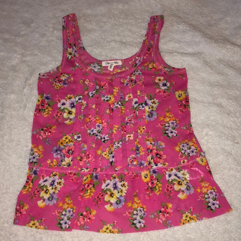 Pink floral top